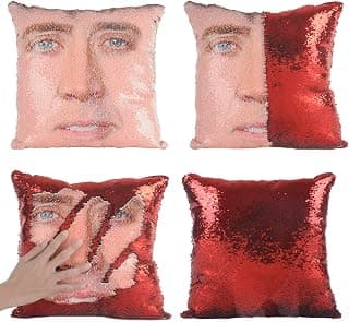 Funda de almohada con lentejuelas de Nicolas Cage